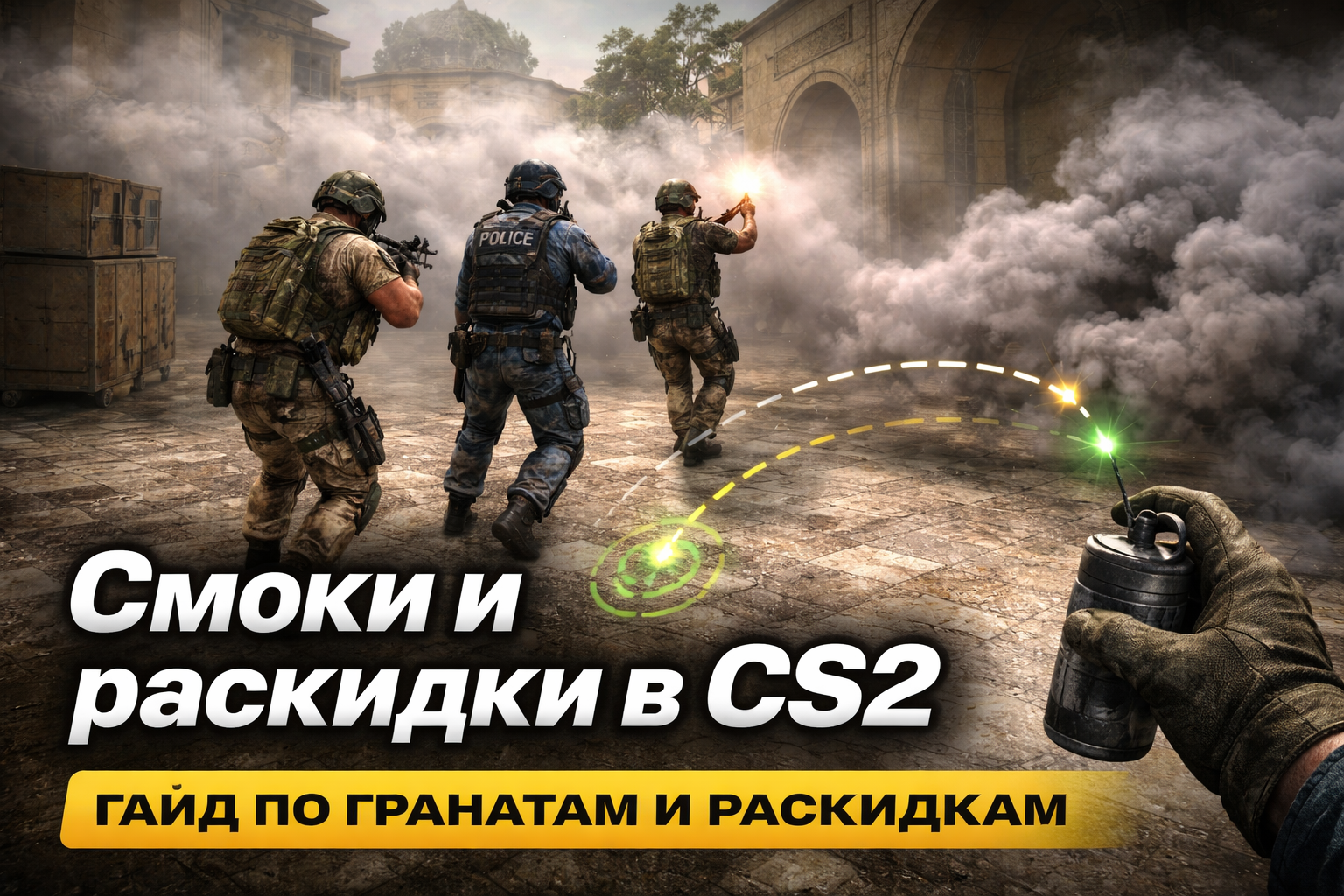 Смоки и раскидки в CS2: как учить гранаты правильно и не забывать их через неделю