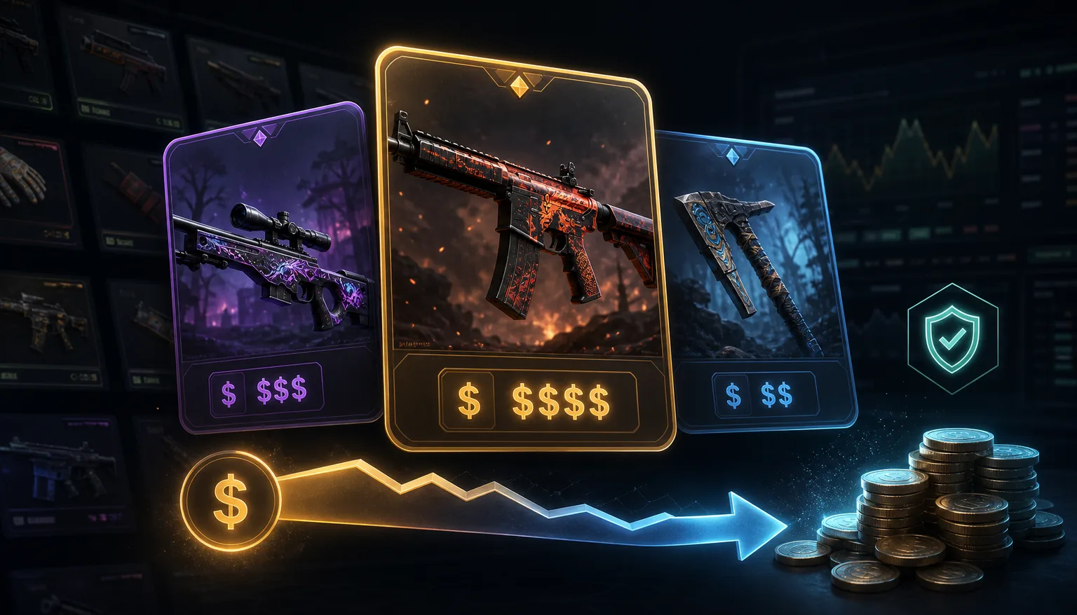 Где выгодно продать скины CS2, Dota 2 и Rust в 2026 году