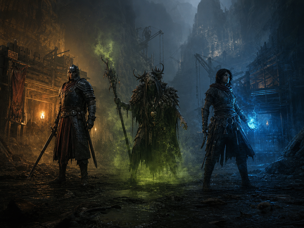 Три фракции Gothic 1 Remake — Старый лагерь, Болотный лагерь и Новый лагерь
