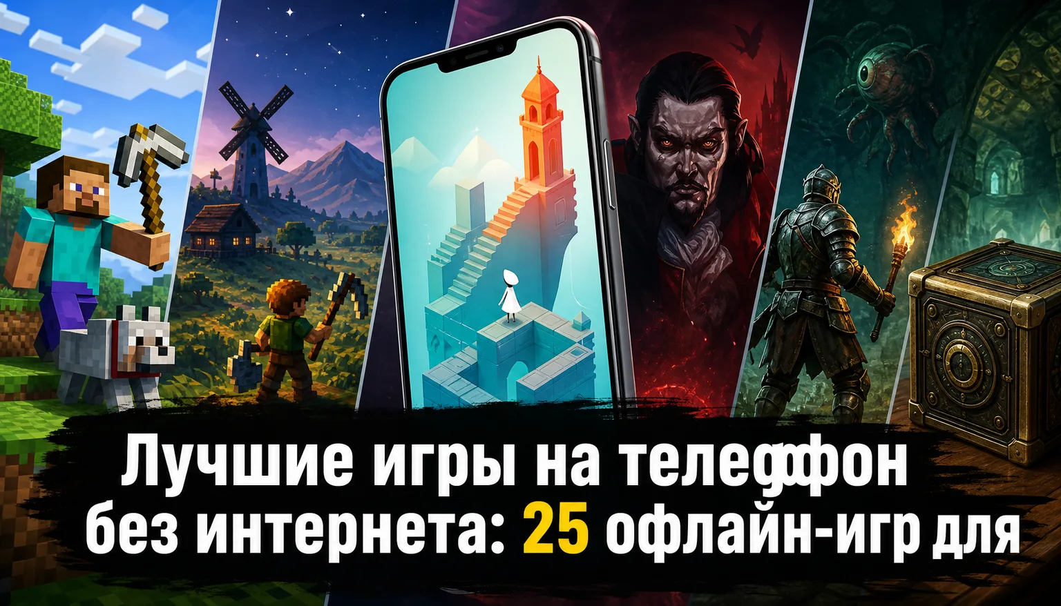 Шпаргалка по выбору офлайн-игры на телефон под ситуацию