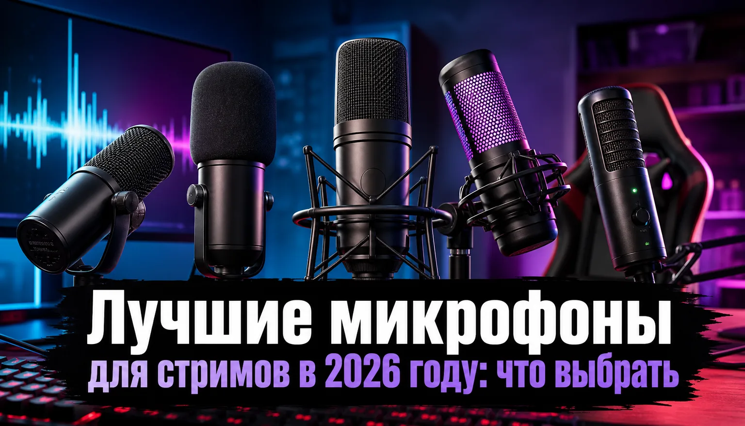 Сравнение динамического и конденсаторного микрофона для стрима