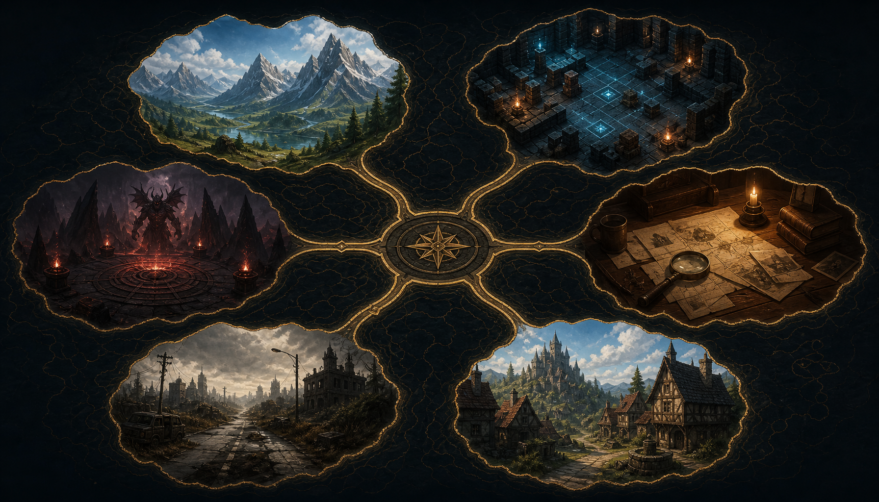 Схема выбора RPG на ПК по настроению: сюжет, открытый мир, тактика, хардкор, текст