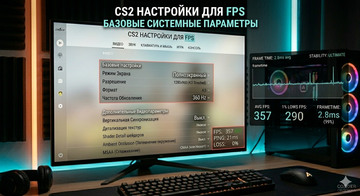 Базовые системные параметры для CS2