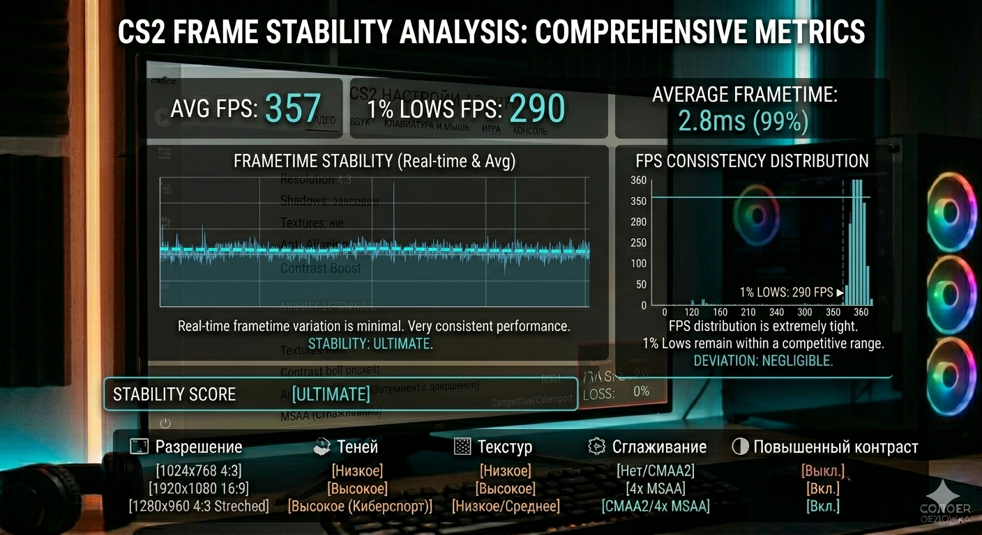 Сравнение пресетов CS2 для разных ПК