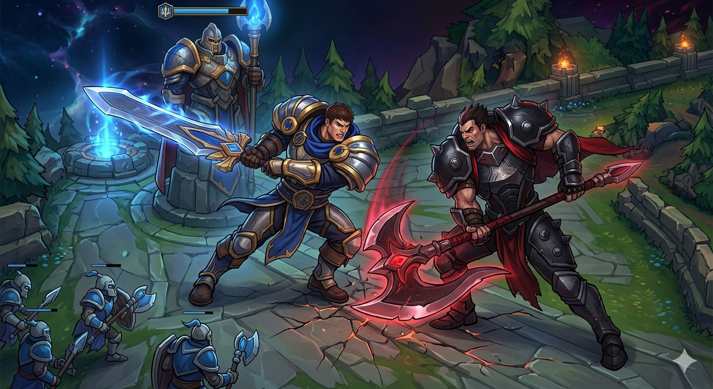 Топлейнер на верхней линии в League of Legends